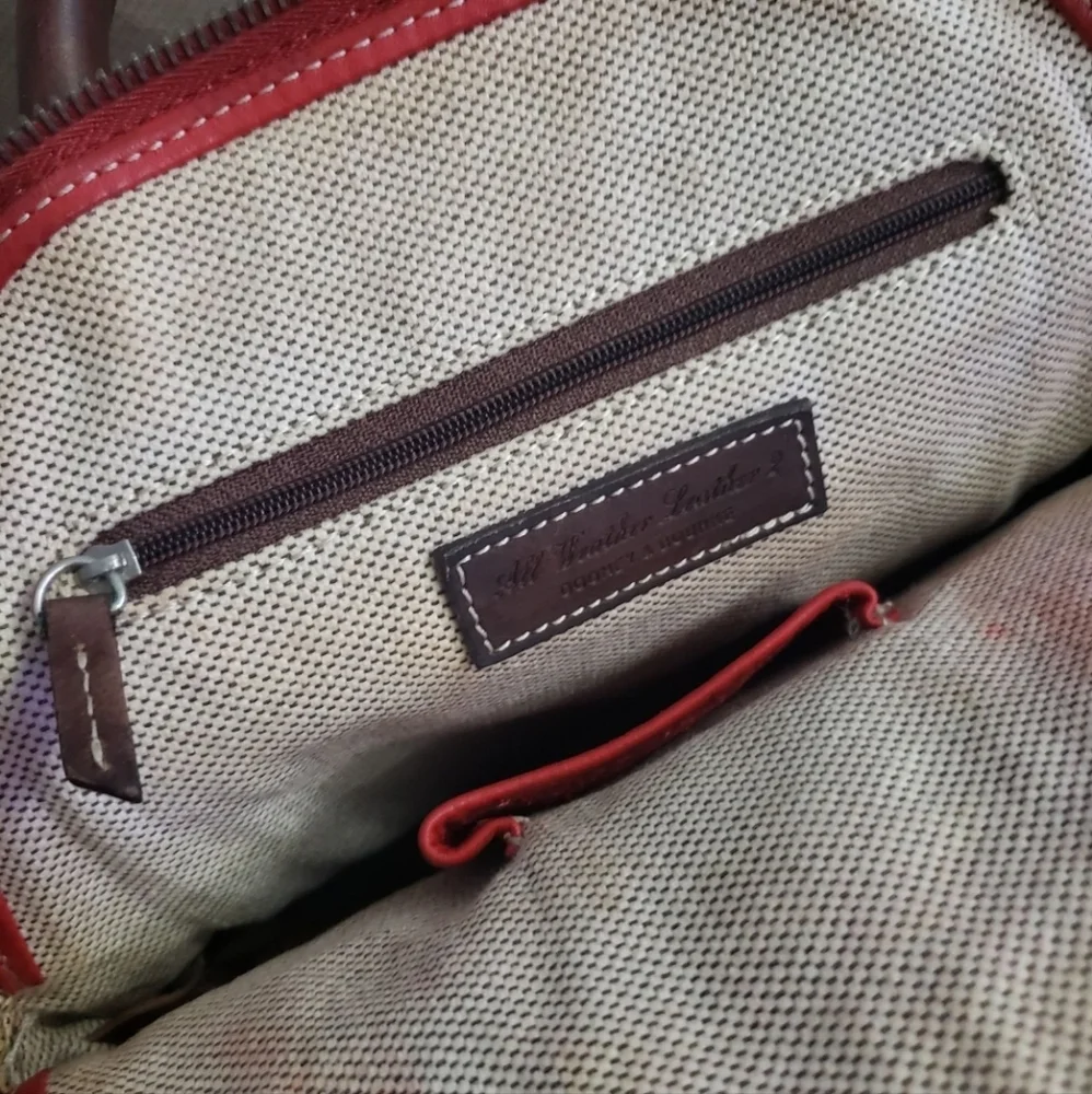 Dooney & Bourke all weather leather vintage red backpack